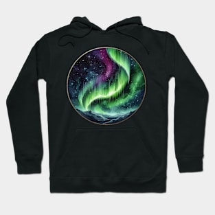 Northern Lights in the Mountains Hoodie